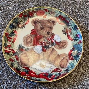 Teddy’s first Christmas heirloom plate